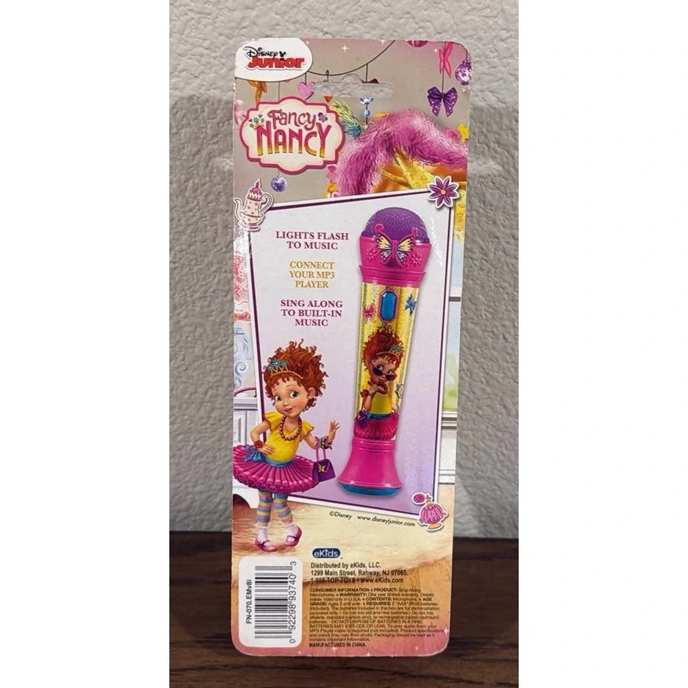 Disney Fancy Nancy Halloween Dress Up Costume Boa Shoes Microphone Lot of 4 NWT